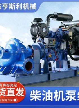 扬程柴油机水泵压便携移动农用灌溉鱼塘排水泵柴油机泵组