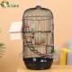 新款 大号金属别墅虎皮玄凤八哥鹩哥牡丹 豪华圆型鸟笼子鹦鹉笼子