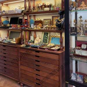 中古风展示柜首饰珠宝古玩展柜玉器陈列柜仿古珠宝玉器展示柜