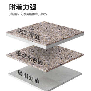 仿装修漆柱石漆水漆涂料漆罗马新款真多彩石包水外墙漆仿大理石