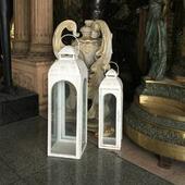 01113婚礼装 地户外落铁艺玻风灯庭简院民宿酒店JJ 饰蜡 约璃款 欧式