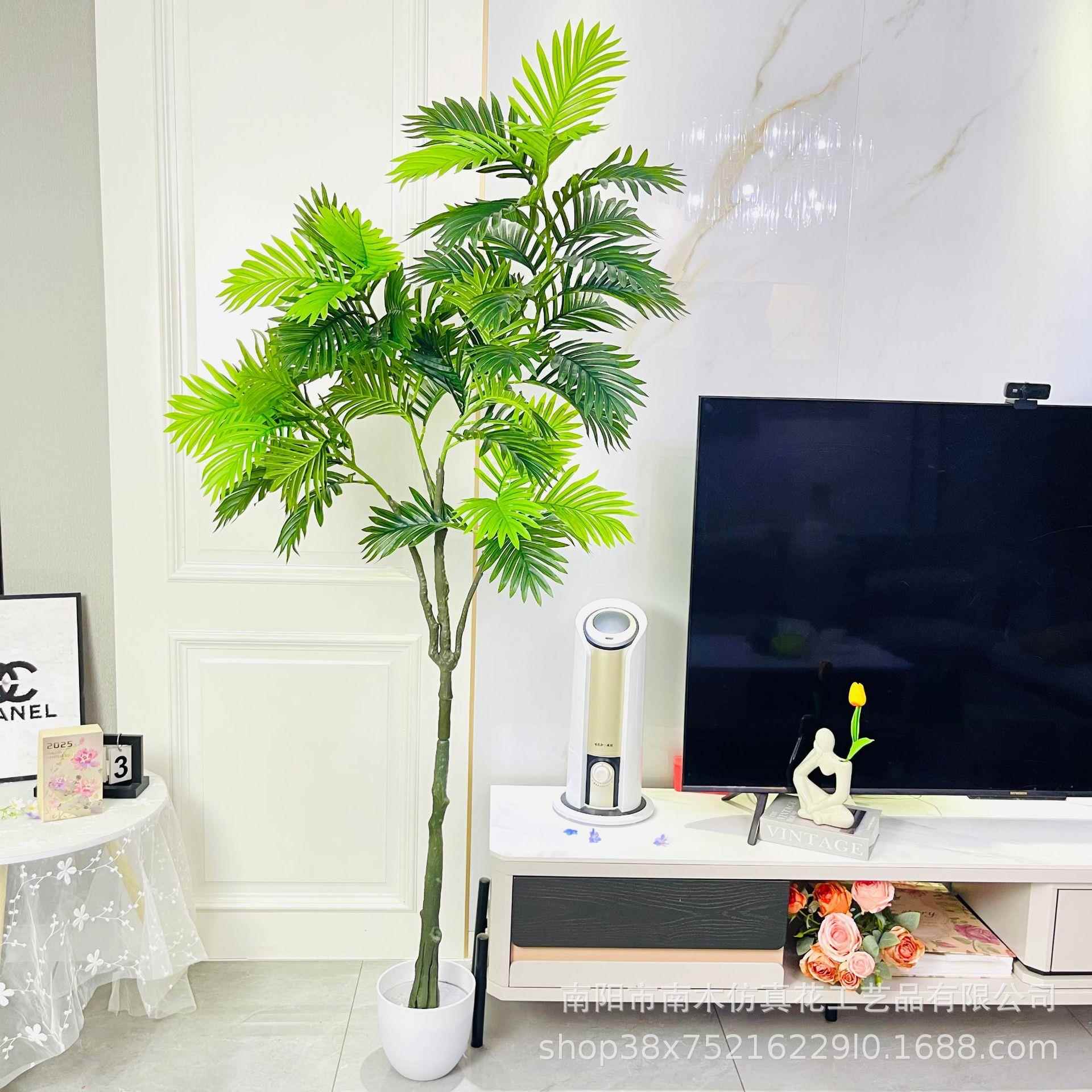 仿真散葵树真仿绿尾植仿真花家居落树地摆件微景观工FM782163程造