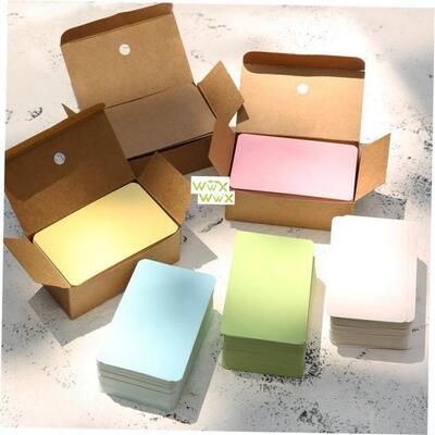 100pcs Blank Kraft paper Business Cards Word Card Message