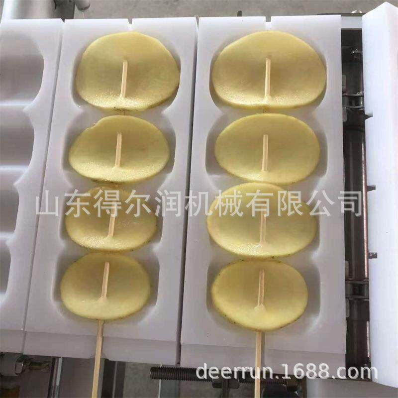 烧烤蔬菜串油炸流水线 搭接瀑布式上浆机 产量大 省人工 色泽均匀