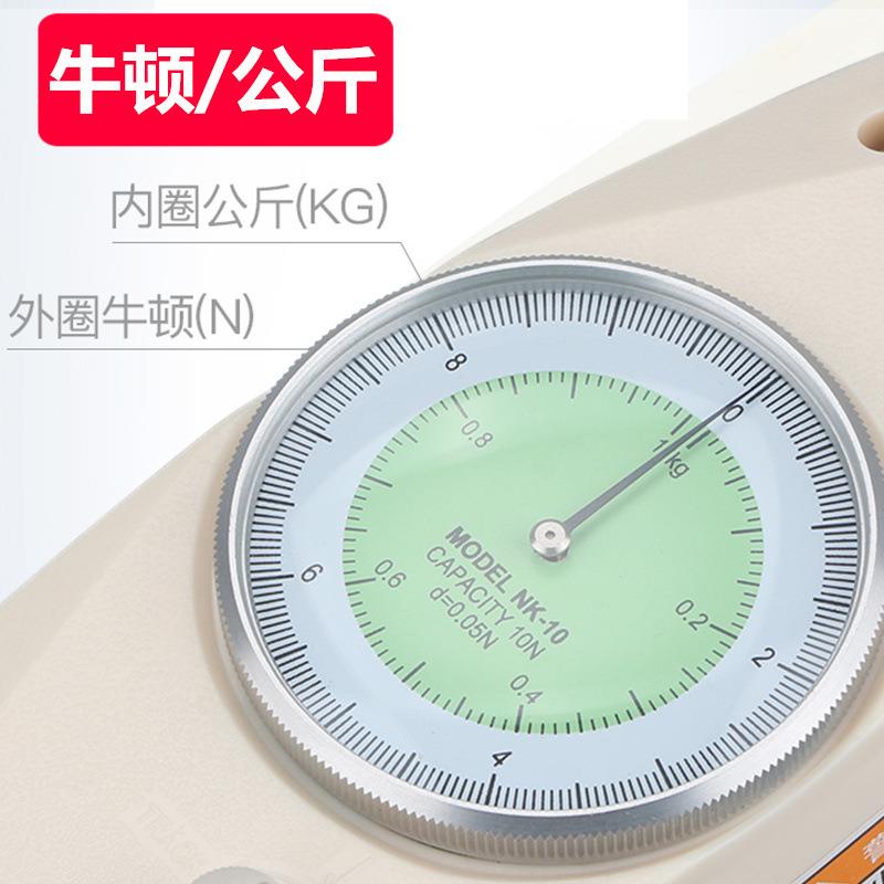 源恒通指针式推拉力计NK-10/20/30/500N公斤测力仪牛顿拉拔压力器