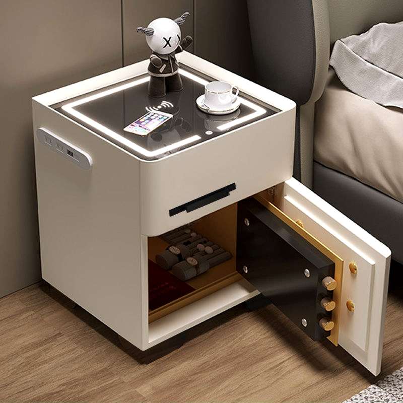 智能床头柜保险箱多功能一体保险柜简约卧室客厅保险箱2024新款