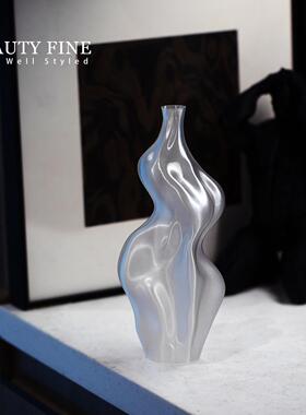 柏斐家饰 艺术3D打印花瓶北欧高级轻奢家居花器客厅创意装饰摆件
