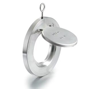 16P翻板式 薄片型逆止阀单向阀2寸DN50 止回阀H74W 304不锈钢对夹式