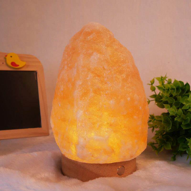 喜马拉雅山矿盐灯可充电 触摸开关水晶盐灯Salt Lamp盐灯夜灯台灯