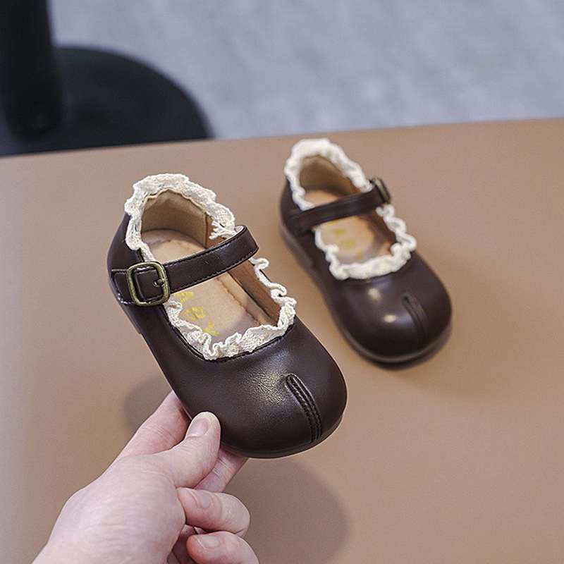 女小童皮鞋春秋新款软底婴幼儿周岁鞋假分趾法式单鞋女宝宝公主鞋