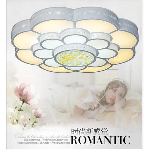 包邮现代简约led吸顶灯卧室灯圆形大气客厅现代灯梅花灯饰灯具