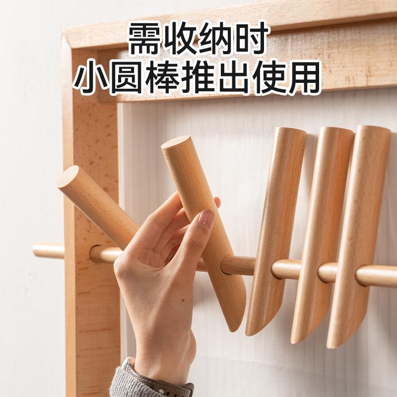 实木壁挂挂衣入户置墙上玄榉木关衣宿架衣帽架门口门后民挂衣板物