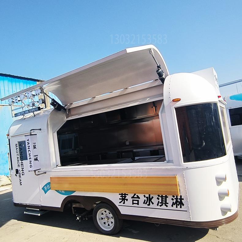 流动售卖车活动场景布置道具路边贩卖厅能量补给站牵引美食车