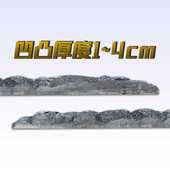 家居装 墙圆滑pu板立体水族箱墙龟鹅卵石背景石造景3d缸装 饰