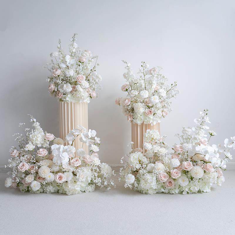 欧式婚礼装饰浅粉色满天星地排花艺 活动仪式摄影道具布置仿真花,节庆用品/礼品,婚庆绢花,淘宝优惠券,粉丝福利购,淘宝优惠卷