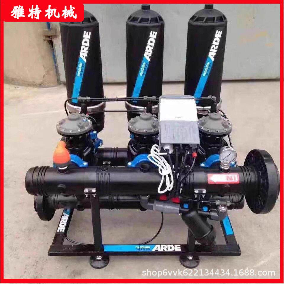 叠片式过滤器滴灌微喷防堵塞抽水机设备用过水质进化喷灌过滤器