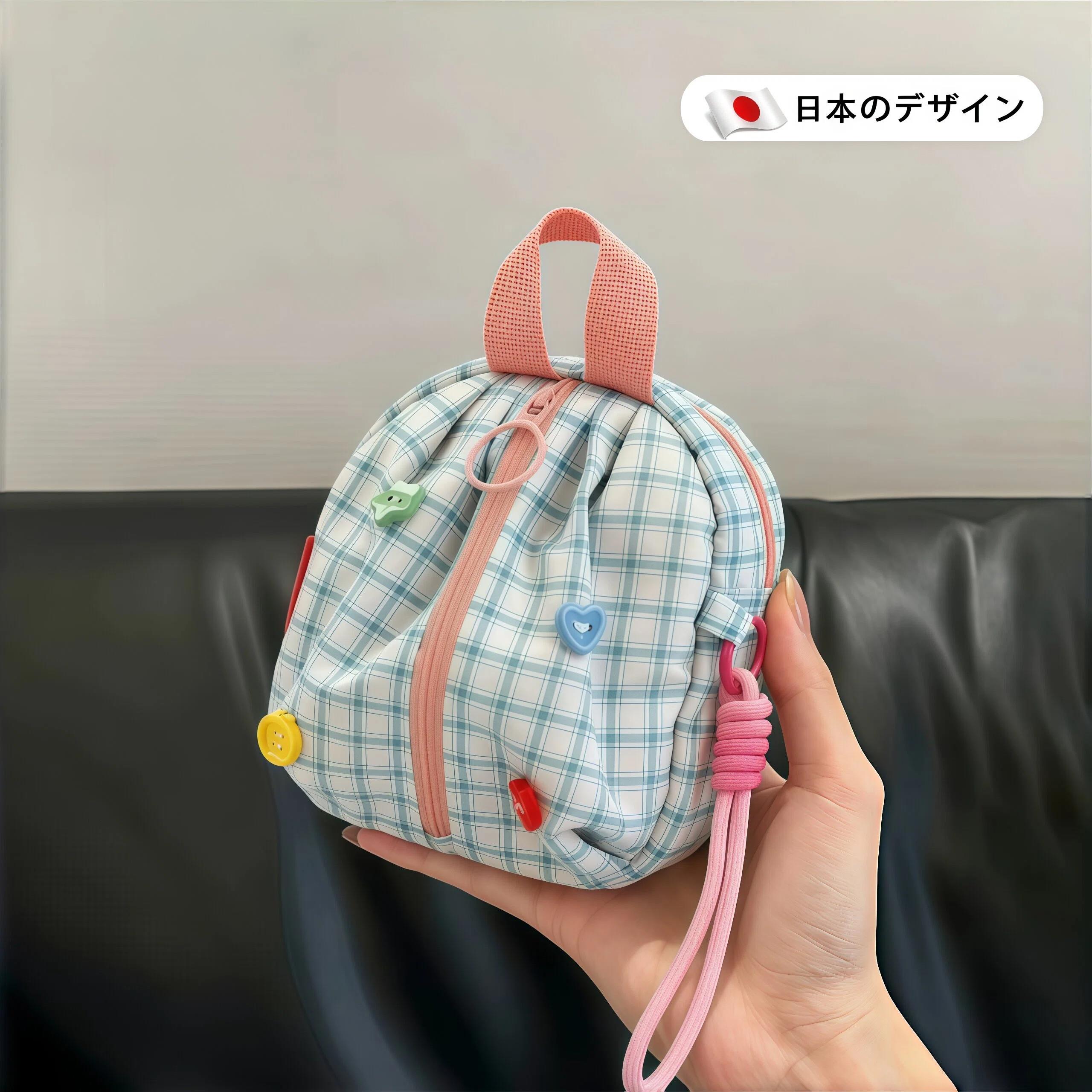 巴掌大超能装!日系姨妈巾收纳包便携小型手提学生专用旅行化妆包