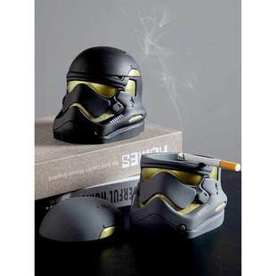 潮流时尚 6B76烟灰缸带盖防风大号个性 家用宿舍烟缸星球大战礼品摆