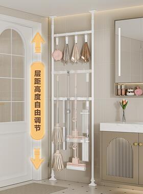 浴室顶物架免打孔门后天立地卫生间毛工巾清洁具用置品YXV夹缝收