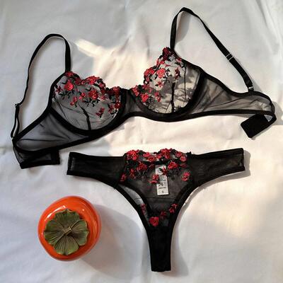 Sexy Lingerie Fancy Lace Eroticу Set Woman 2 Pieces Transpa