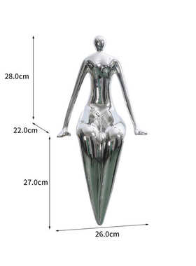 艺术抽象工艺品样板间售楼处美容院女人雕塑人像软装摆件装饰品