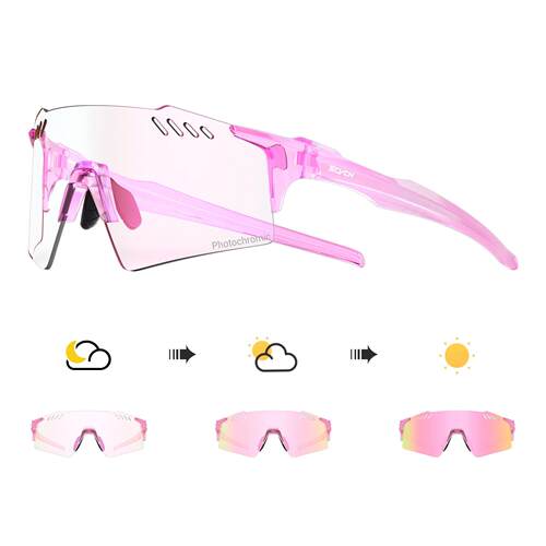 Red Photochromic Sunglasses Cycling Glasses Sports for Men M