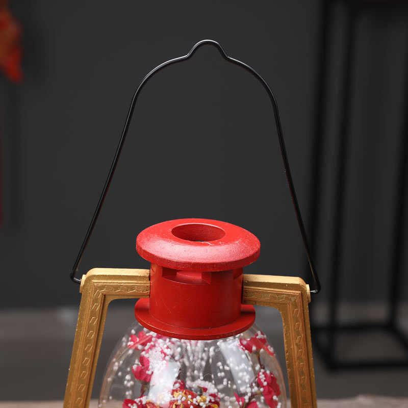 贺年飘雪音乐油灯 新春贺岁气氛布景道具 酒店商场餐厅除夕装饰品