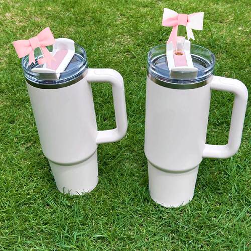 3Pcs Accessories for Stanley Cup 1Pcs 10mm Bow Straw Cover C