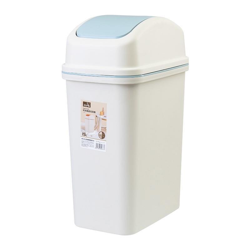 2023缝翻盖垃圾桶有摇盖窄带卫生间新款厕所家用夹缝盖客厅长方形