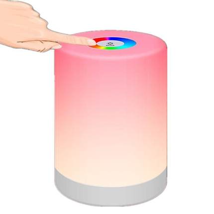 充电床头感应1001小夜灯创意拍拍灯七彩氛围led夜灯新款小夜燈