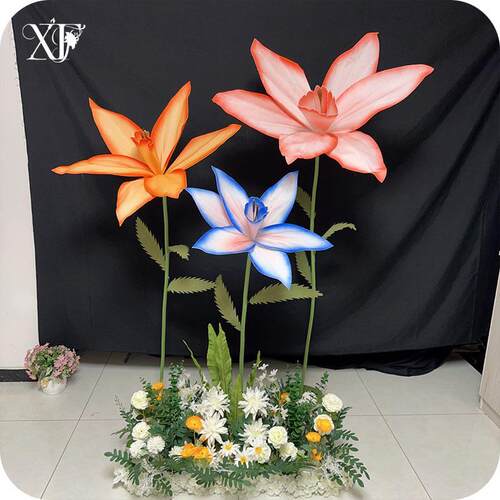 仿真花艺摄影基地仿真花艺婚庆展会背景设计厂家直供布景蝴蝶兰