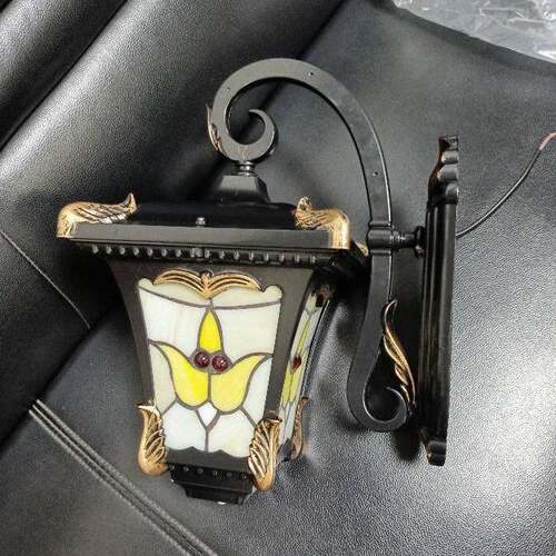 欧式铁艺壁灯过道灯电视背景墙走道阳台壁灯美式简约壁灯复古灯饰