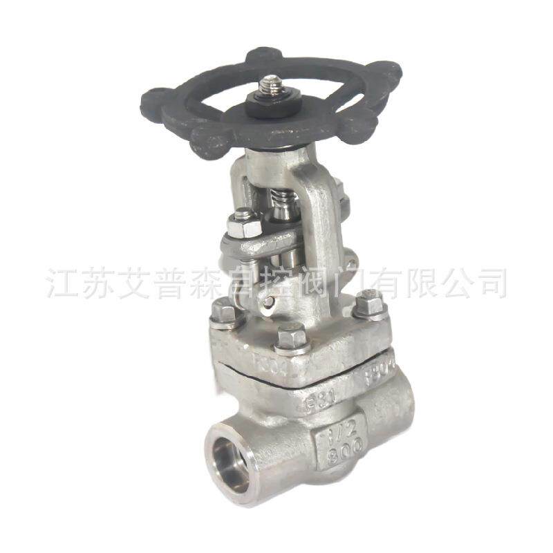 F304高压J/Z11H-16C/25C焊接螺纹锻造截止阀304锻钢高温截止阀