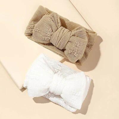 2pcs/set Bow Children's Hair Accessories Lace Hole B