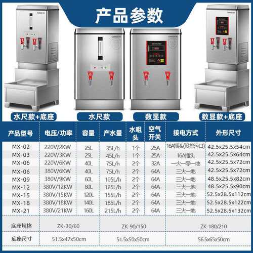 机NAD过滤数显不锈钢水电热烧水全自动开器餐舍厅宿厨房商用热水