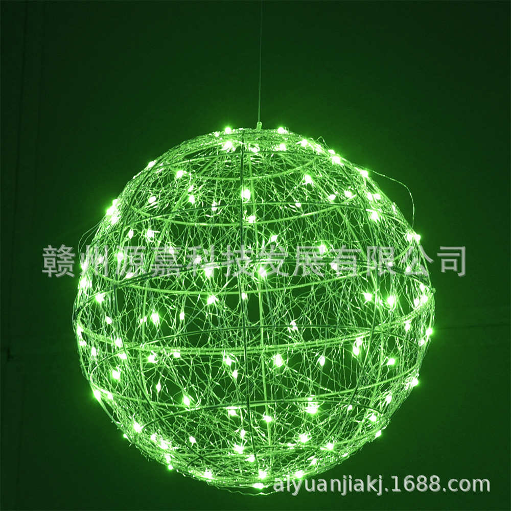 吊球铁丝商场灯球圣诞铁 圣诞节 圆球用品装饰铁艺艺吊饰造型灯饰