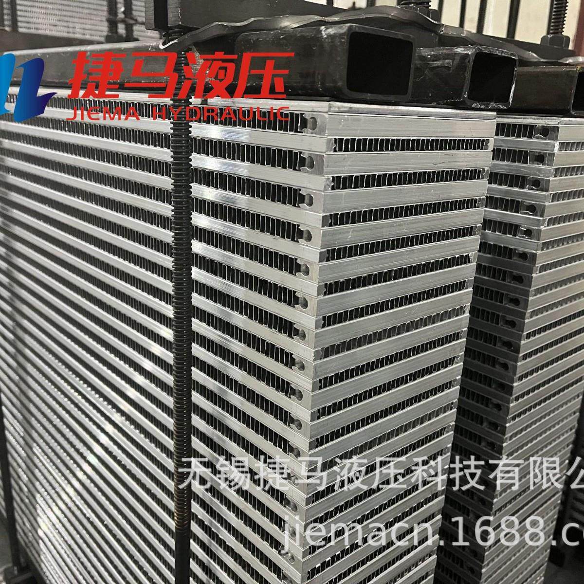 激光整平机用板翅式换热器 风冷却器 液压油散热器 整平机散热器