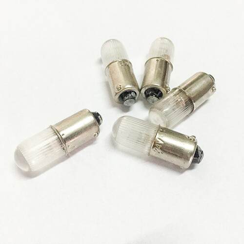 塑料壳灯泡B9信号指示灯珠6.3V12V24V36V48V110V220V380V卡螺丝灯