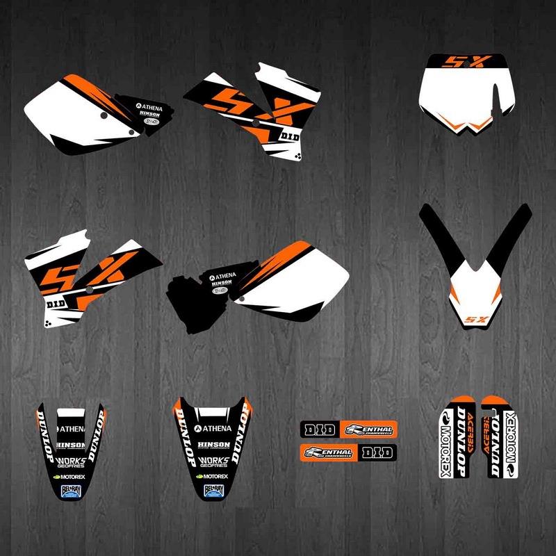 越野摩托贴纸 适用于KTM 02-08 SX65 装饰贴 车贴 贴花 贴膜 RK