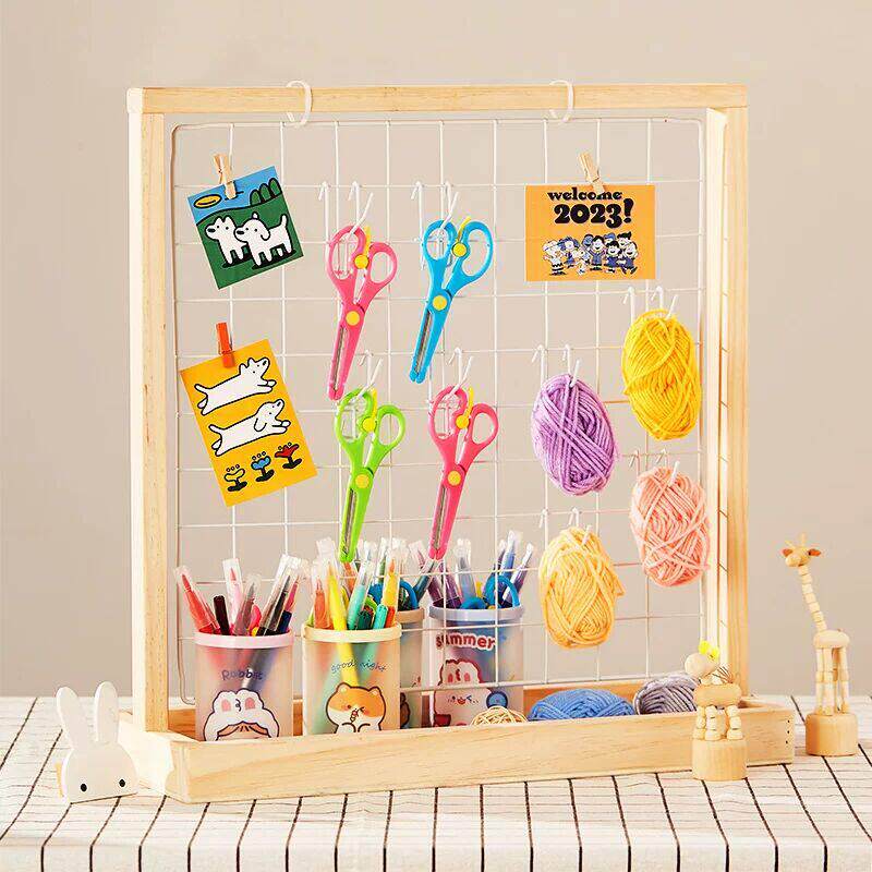 网格展示架幼儿园美工区作品展示架首饰饰品桌面架子夜市摆摊专用