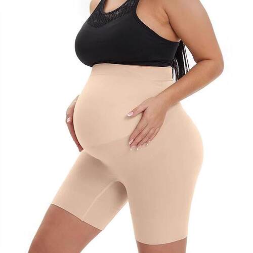 4-Piece Maternity Shaping Shorts Set: High-Waisted,, Fashion
