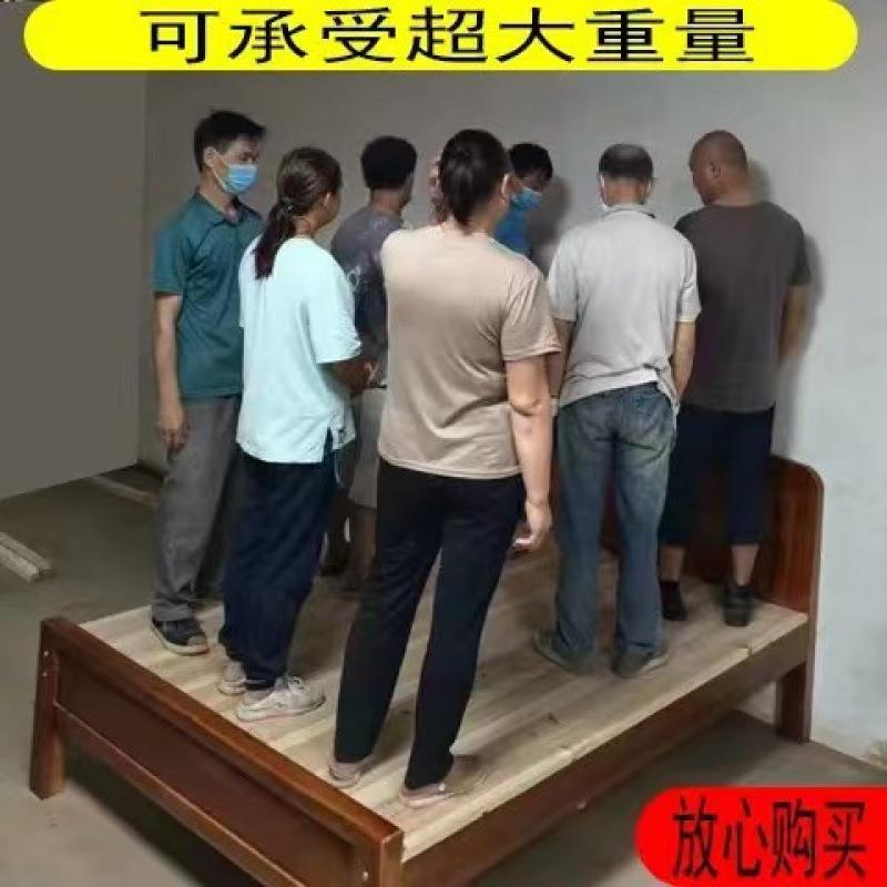 .实木床全板杉木用床环保家见详情单人双人1.8米15米1.2米简易硬
