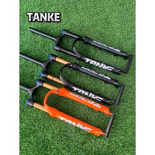 TANKE碳客登山车铝合金气压避震前叉27.5寸快拆碟煞气叉龟兔调节