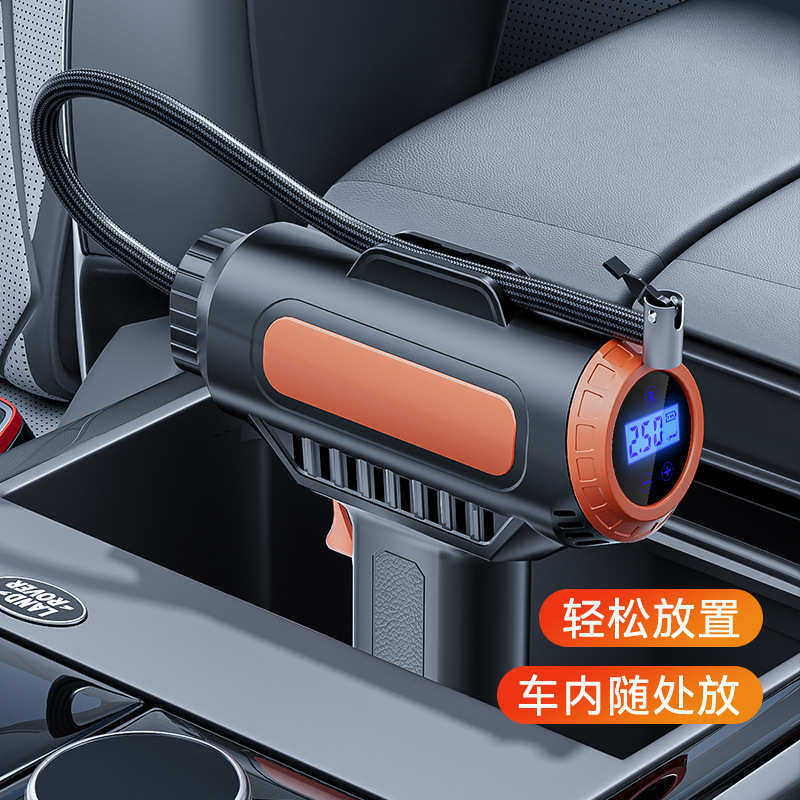 便携式车载充气泵大功率手持式极速充气款可供充电款充气泵批发