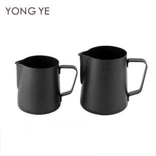 不锈钢加厚 拉花杯 尖嘴拉花缸 花式 600ML铁氟特氟龙喷漆