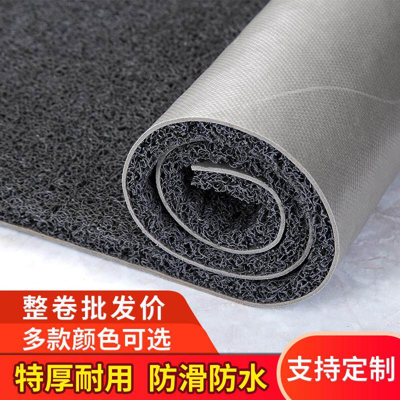 大门口进门丝圈地垫迎宾红地毯入户门厅加厚防滑防水门垫PVC脚垫