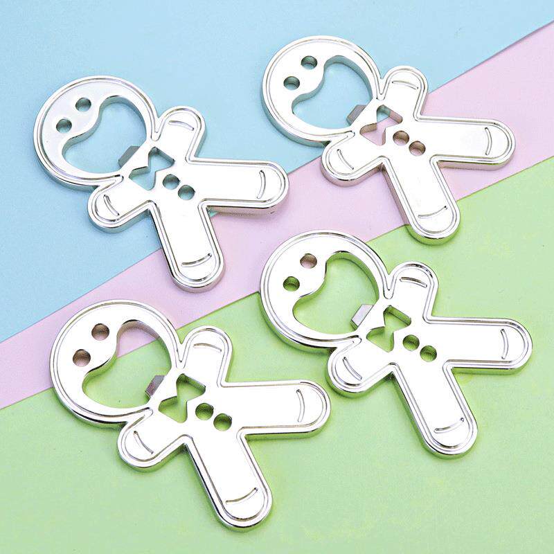 创意卡通可爱娃娃开瓶器姜饼人冰箱贴定制金属冰箱贴开瓶器小礼品