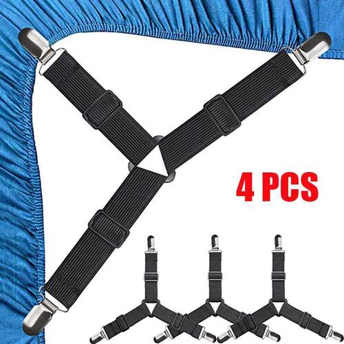 4Pcs justable Bed Sheet Holder for Sheets Matss Covers