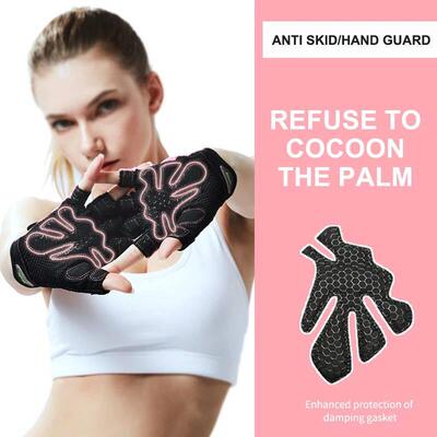 Cycling Gloves Bike Half Finger Non-Slip Summer Sports Outdo