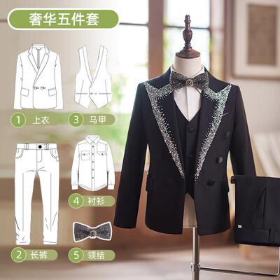 新款儿简·贝迪童台套装男孩礼服典t花女孩套装主经持人钢琴表演